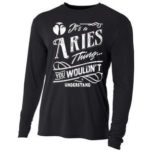 It's a Aries Thing Zodiac Sign Horoscope Cooling Performance Long Sleeve Crew