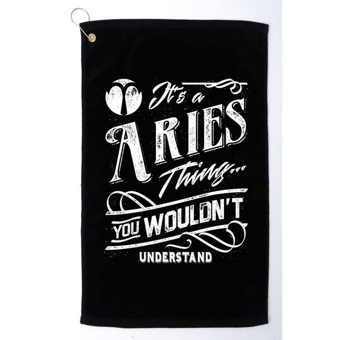 It's a Aries Thing Zodiac Sign Horoscope Golf Towel