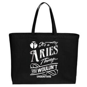 It's a Aries Thing Zodiac Sign Horoscope Cotton Canvas Jumbo Tote