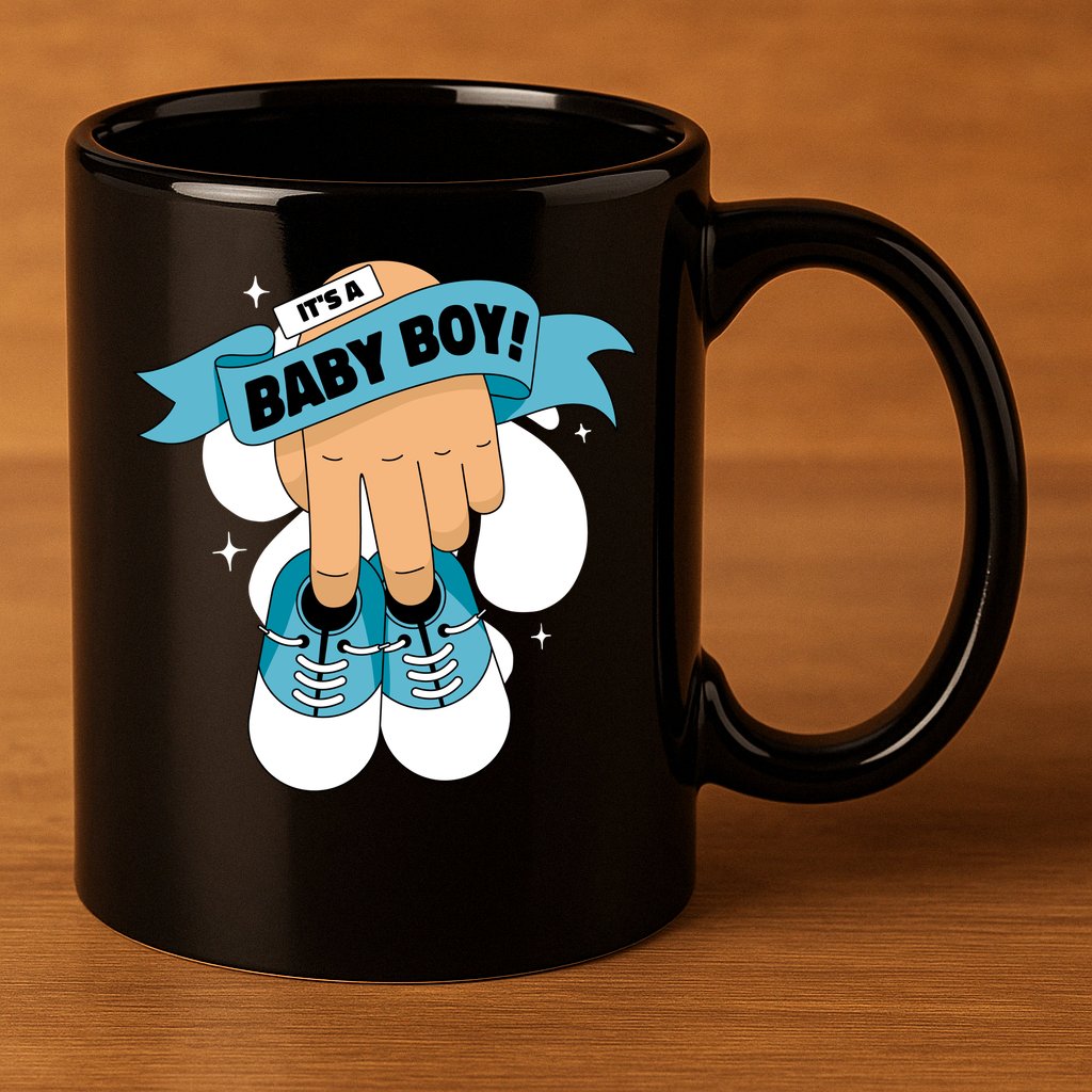 It's A Baby Boy! 11oz C Handle Ceramic Mug