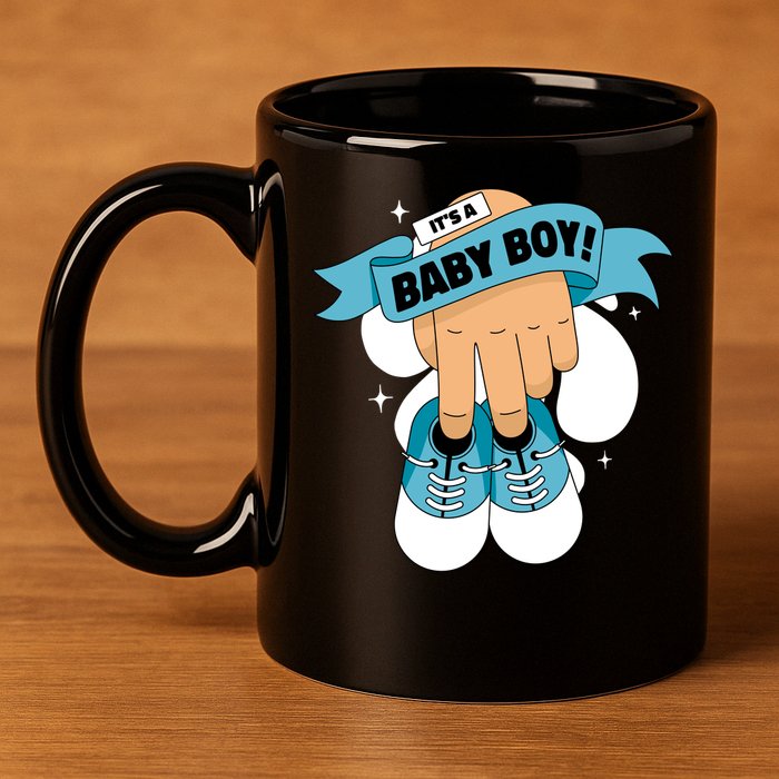 It's A Baby Boy! 11oz C Handle Ceramic Mug