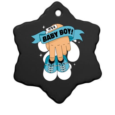 It's A Baby Boy! Ceramic Star Ornament