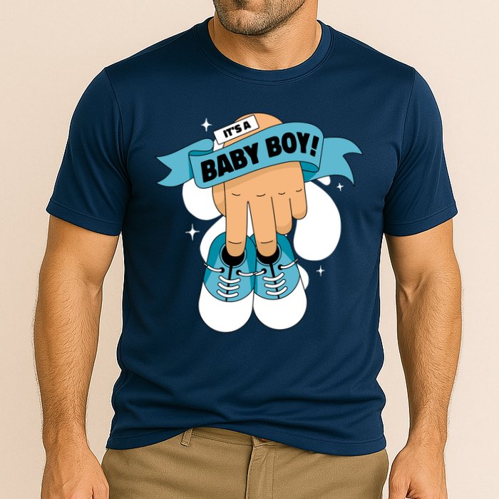 It's A Baby Boy! Cooling Performance Crew T-Shirt