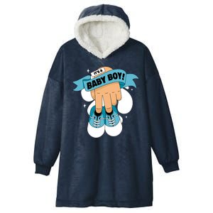 It's A Baby Boy! Hooded Wearable Blanket