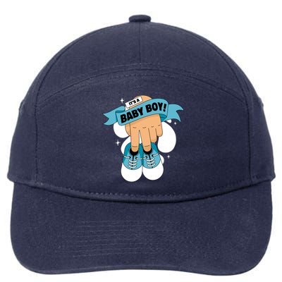 It's A Baby Boy! 7-Panel Snapback Hat