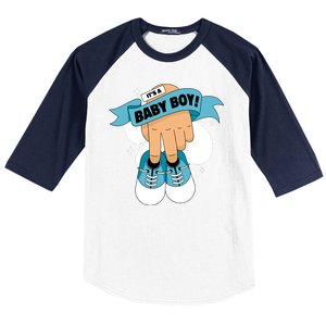 It's A Baby Boy! Baseball Sleeve Shirt