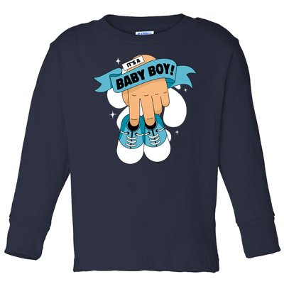 It's A Baby Boy! Toddler Long Sleeve Shirt