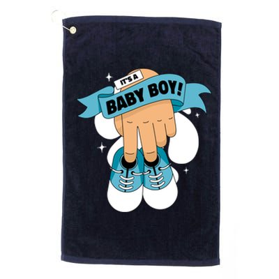 It's A Baby Boy! Platinum Collection Golf Towel