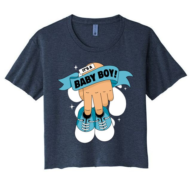 It's A Baby Boy! Crop Top