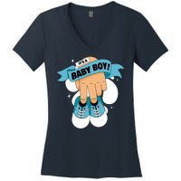 It's A Baby Boy! Women's V-Neck T-Shirt