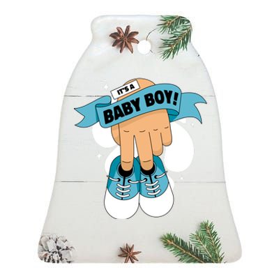 It's A Baby Boy! Ceramic Bell Ornament