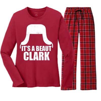 It's A Beaut Clark Women's Long Sleeve Flannel Pajama Set 