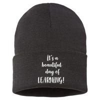 It's A Beautiful Day Of Learning! Sustainable Knit Beanie