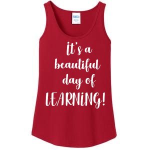 It's A Beautiful Day Of Learning! Ladies Essential Tank