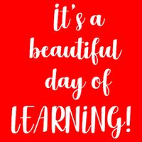 It's A Beautiful Day Of Learning! 16 in Basic Backpack