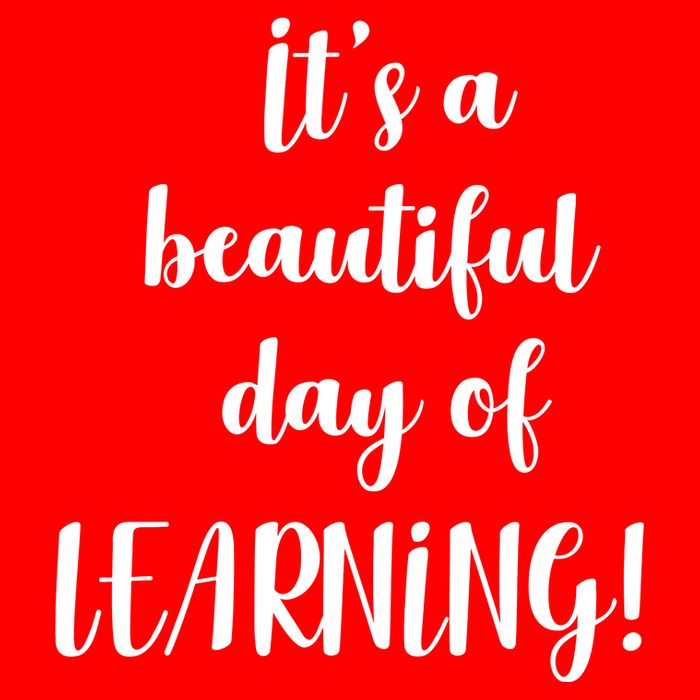 It's A Beautiful Day Of Learning! 16 in Basic Backpack