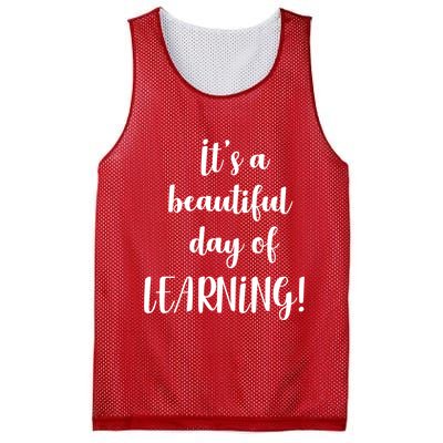 It's A Beautiful Day Of Learning! Mesh Reversible Basketball Jersey Tank