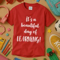 It's A Beautiful Day Of Learning! Kids T-Shirt