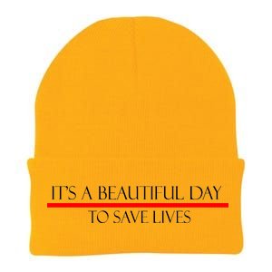 It's A Beautiful Day To Save Lives Knit Cap Winter Beanie