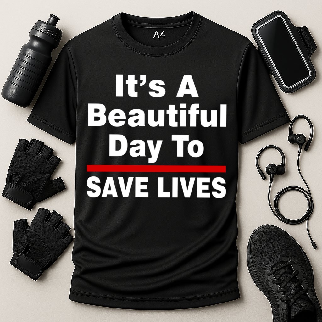 It's A Beautiful Day To Save Lives Funny Performance Shirt