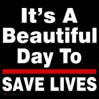 It's A Beautiful Day To Save Lives Funny Youth Performance Sprint T-Shirt