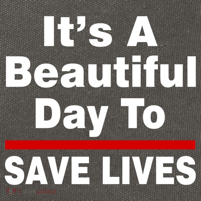 It's A Beautiful Day To Save Lives Funny Cotton Canvas Backpack