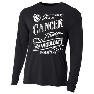 It's a Cancer Thing Zodiac Sign Horoscope Cooling Performance Long Sleeve Crew