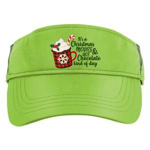 It's A Christmas Movies And Hot Chocolate Kind Of Day Adult Drive Performance Visor