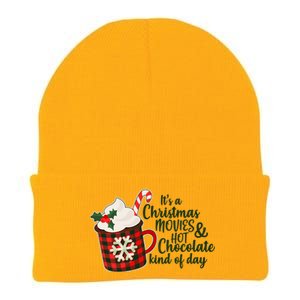 It's A Christmas Movies And Hot Chocolate Kind Of Day Knit Cap Winter Beanie