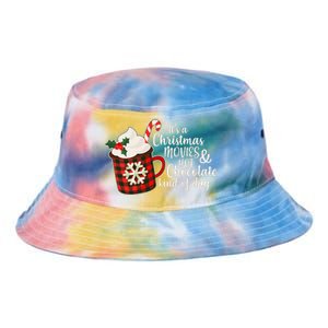 It's A Christmas Movies And Hot Chocolate Kind Of Day Tie Dye Newport Bucket Hat