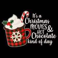 It's A Christmas Movies And Hot Chocolate Kind Of Day Drawstring Bag