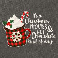 It's A Christmas Movies And Hot Chocolate Kind Of Day Cotton Canvas Backpack