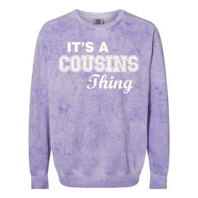 It's A Cousins Thing Colorblast Crewneck Sweatshirt