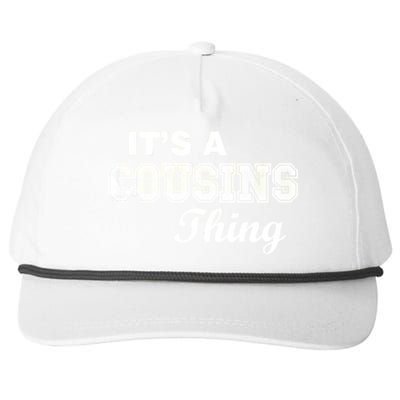 It's A Cousins Thing Snapback Five-Panel Rope Hat