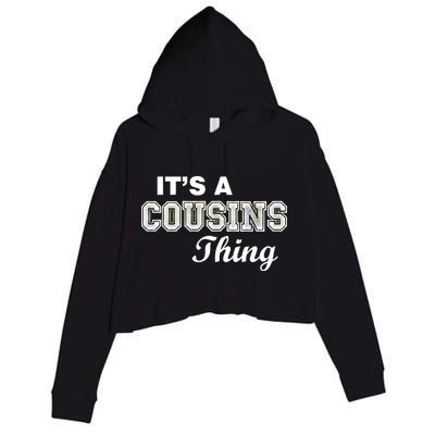 It's A Cousins Thing Crop Fleece Hoodie