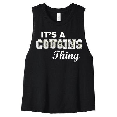 It's A Cousins Thing Women's Racerback Cropped Tank