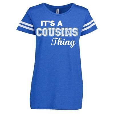 It's A Cousins Thing Enza Ladies Jersey Football T-Shirt