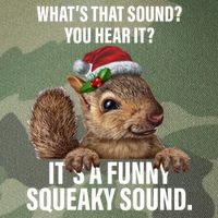 It's A Funny Squeaky Sound Christmas Squirrel Legacy Tie Dye Trucker Hat