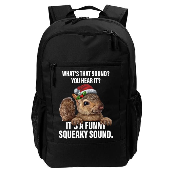 It's A Funny Squeaky Sound Christmas Squirrel Backpack