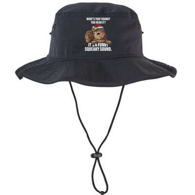 It's A Funny Squeaky Sound Christmas Squirrel Bucket Hat