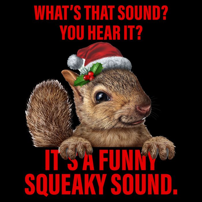 It's A Funny Squeaky Sound Christmas Squirrel 16oz Travel Tumbler