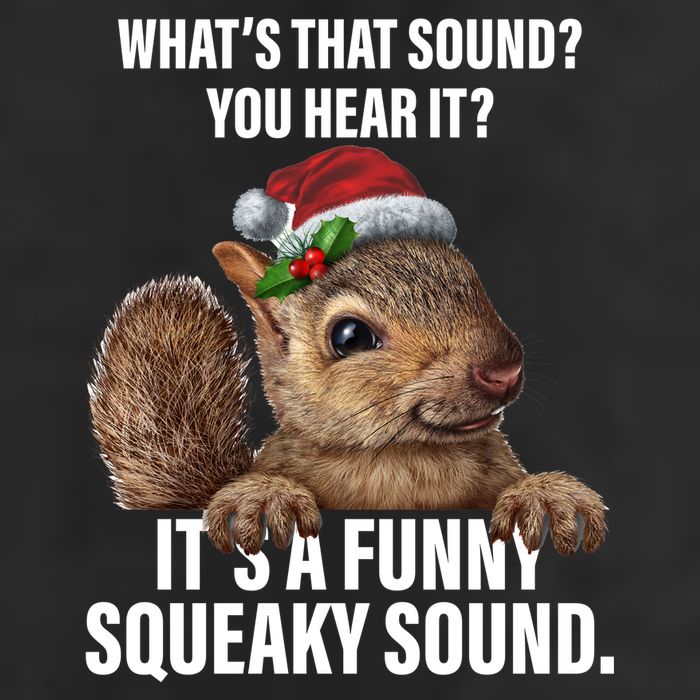 It's A Funny Squeaky Sound Christmas Squirrel Hat