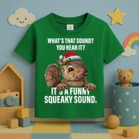 It's A Funny Squeaky Sound Christmas Squirrel Toddler T-Shirt