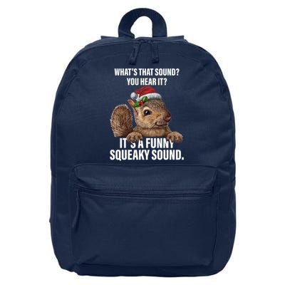 It's A Funny Squeaky Sound Christmas Squirrel 16 in Basic Backpack