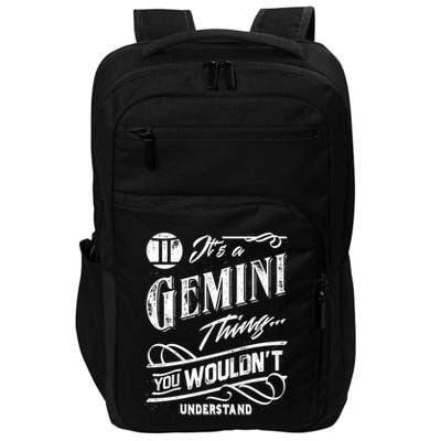 It's a Gemini Thing Zodiac Sign Horoscope Impact Tech Backpack