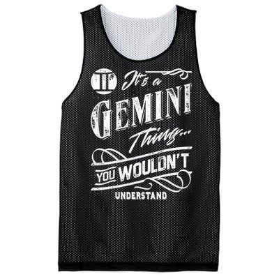 It's a Gemini Thing Zodiac Sign Horoscope Mesh Reversible Basketball Jersey Tank