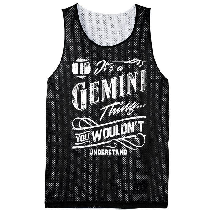 It's a Gemini Thing Zodiac Sign Horoscope Mesh Reversible Basketball Jersey Tank