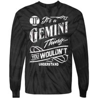 It's a Gemini Thing Zodiac Sign Horoscope Tie-Dye Long Sleeve Shirt