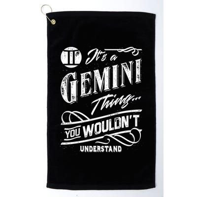 It's a Gemini Thing Zodiac Sign Horoscope Golf Towel