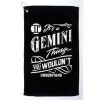It's a Gemini Thing Zodiac Sign Horoscope Golf Towel